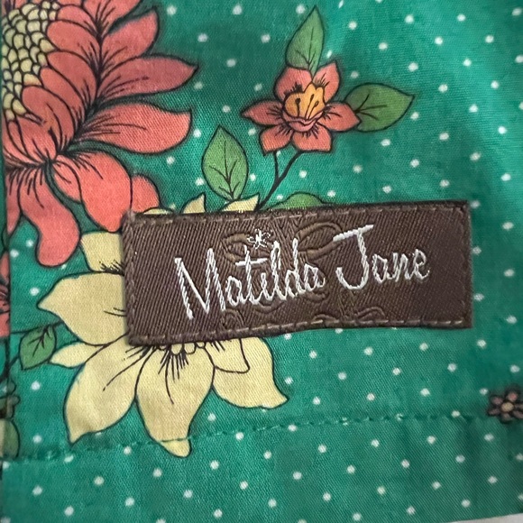 Adorable Matilda Jane green print sundress size 18 month s - Picture 4 of 7